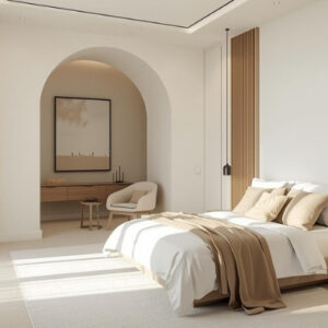 Curved Minimalism in Dubai Interiors