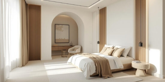Curved Minimalism in Dubai Interiors