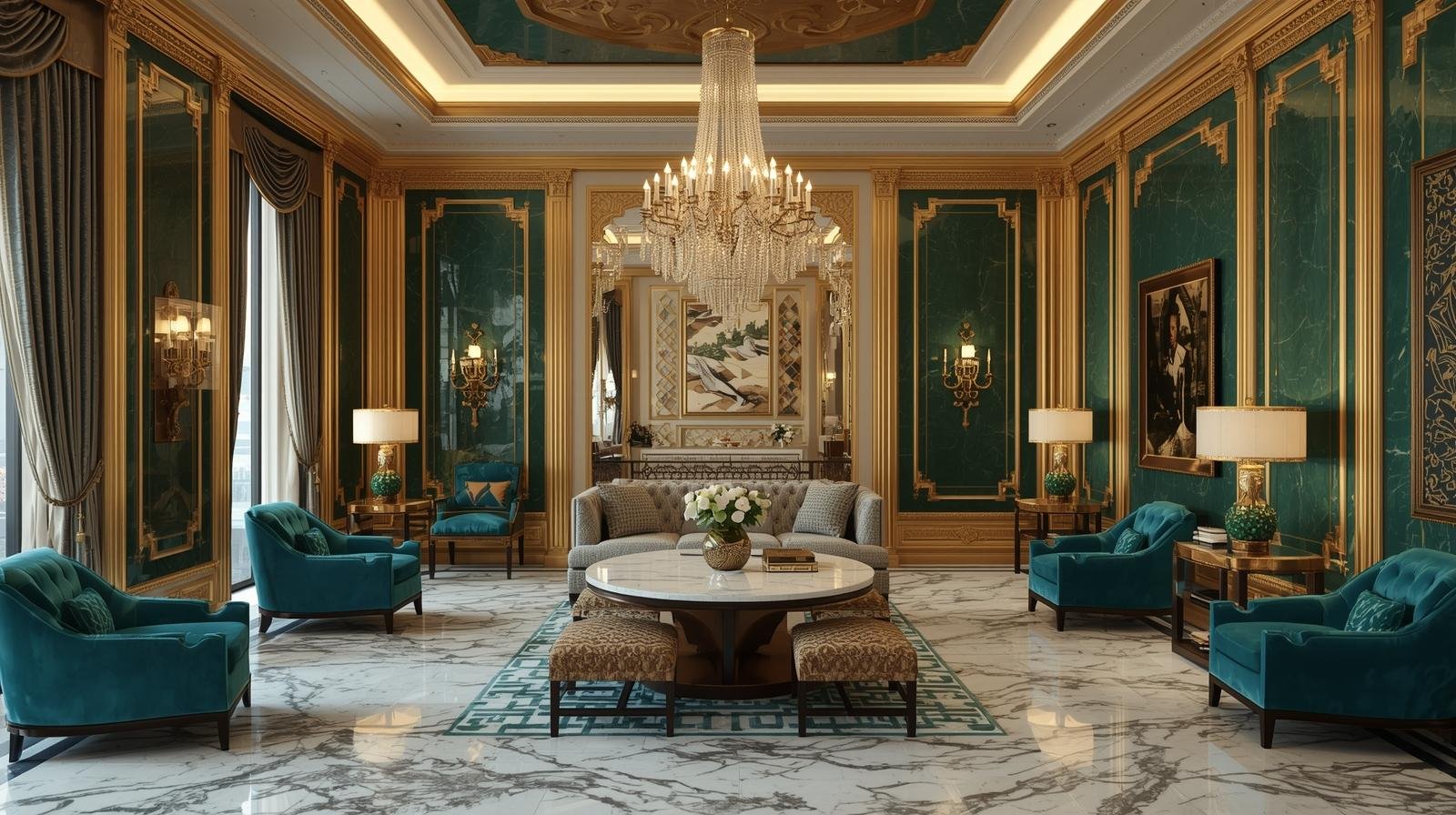 Art Deco Interior Dubai – Textured Luxury | Interiofy®