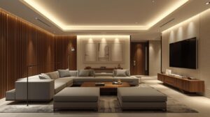 Smart Lighting Systems luxury living area