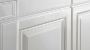 Smooth painted MDF kitchen cabinets in modern design
