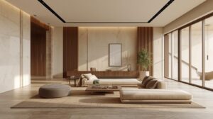 Natural Materials and Earthy Tones