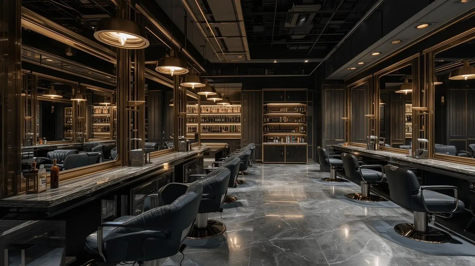 Barber Shop Interior Design Services in Dubai | Interiofy®