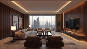 Smart living room design Dubai