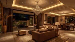 luxury villa lighting materials dubai