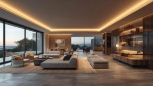 Multi functional living space in modern luxury home design 2026