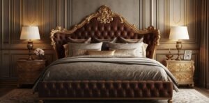 Velvet Upholstered Bed