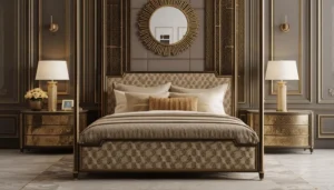 Metal Frame Designer Bed