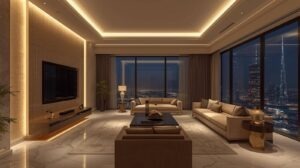Stylish wall lighting design for modern home interior