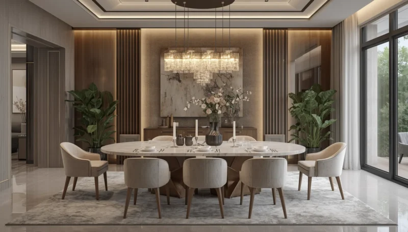 Bring in high end dining chairs