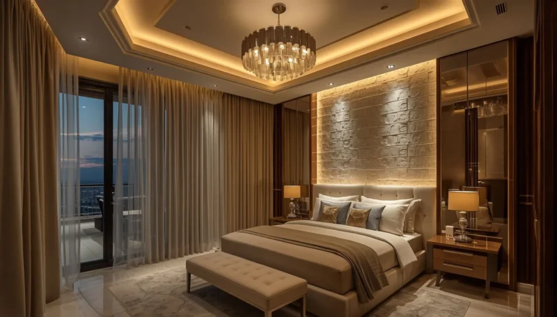 elegant chandelier lighting design for luxury villa interiors